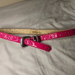 Vintage Hot Pink Simulated Leather 8302 Med